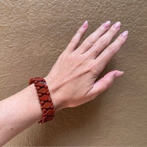 Elegant Brown Beaded Bracelet